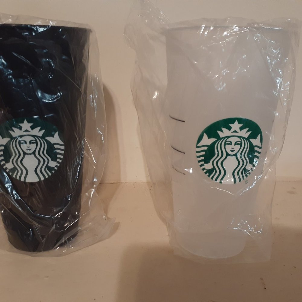 Starbucks drinking cups
